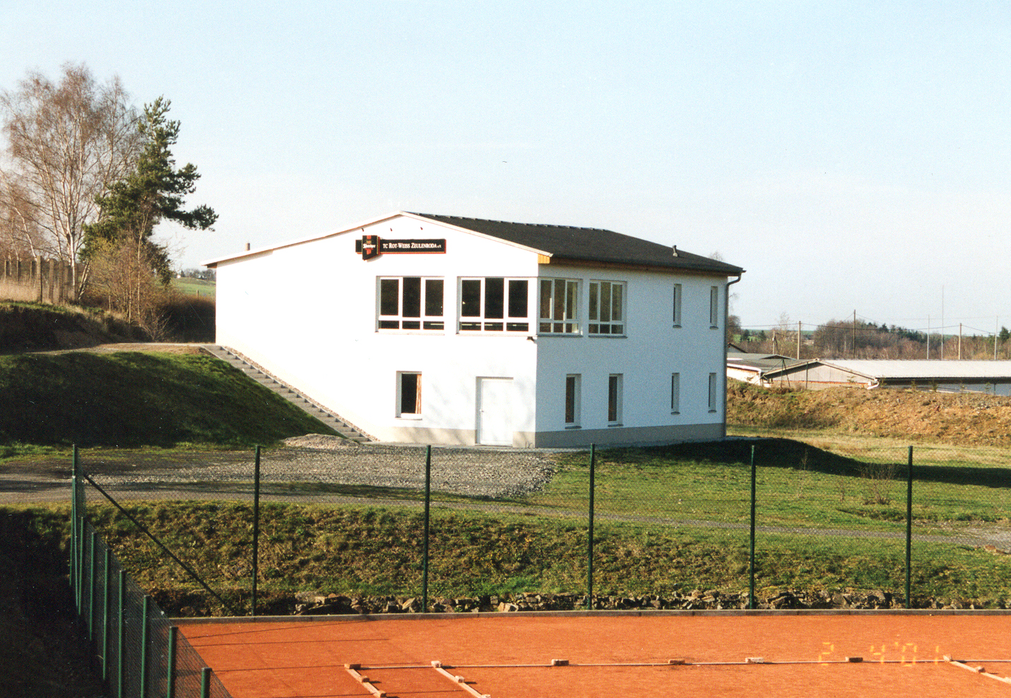 Bilder vom Bau des Vereinshauses 1999